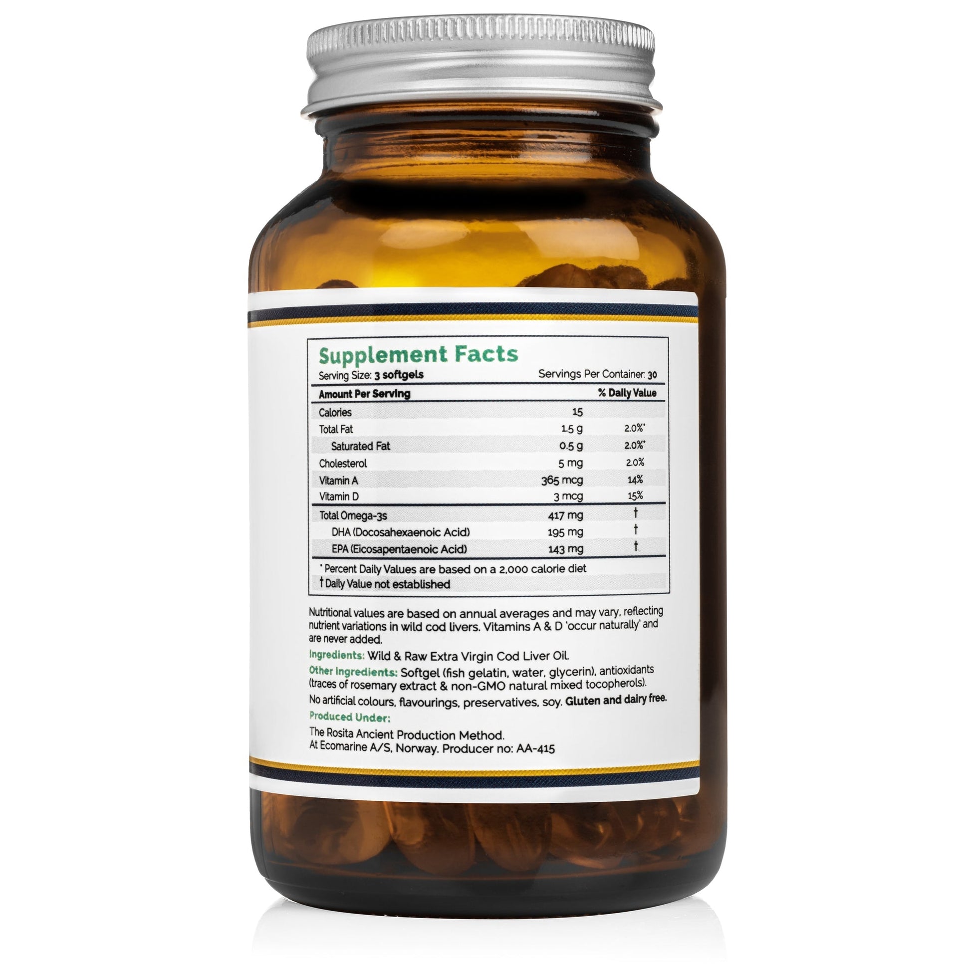Rosita Cod Liver Oil Doc's Original Vitamins