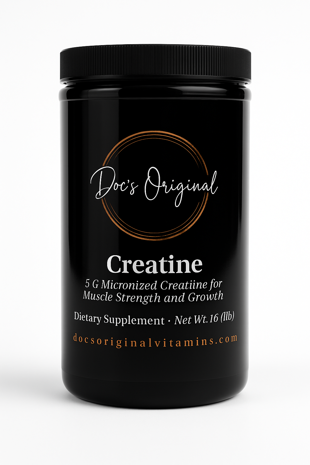 Doc’s Original Creatine Monohydrate powder supplement for muscle recovery