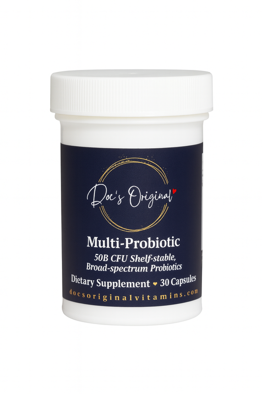 Doc’s Original Multi-Probiotic – Multi-Strain, High-Potency Probiotic with Prebiotics