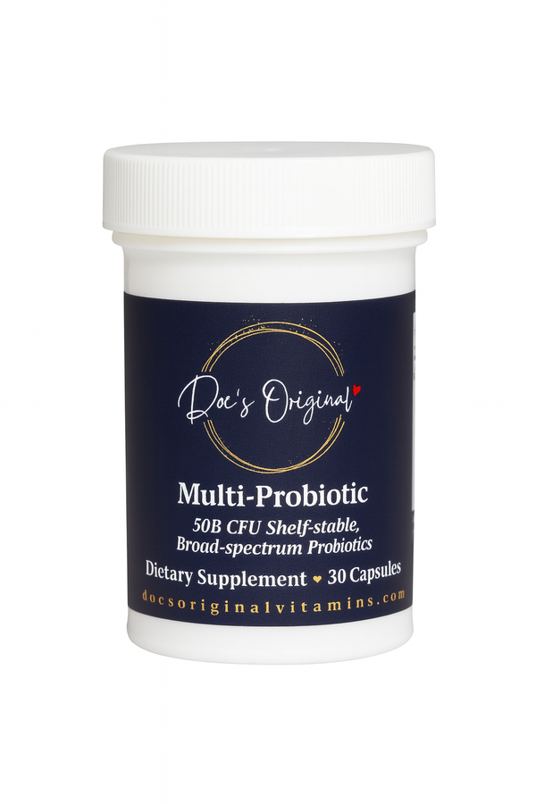Doc’s Original Multi-Probiotic – Multi-Strain, High-Potency Probiotic with Prebiotics